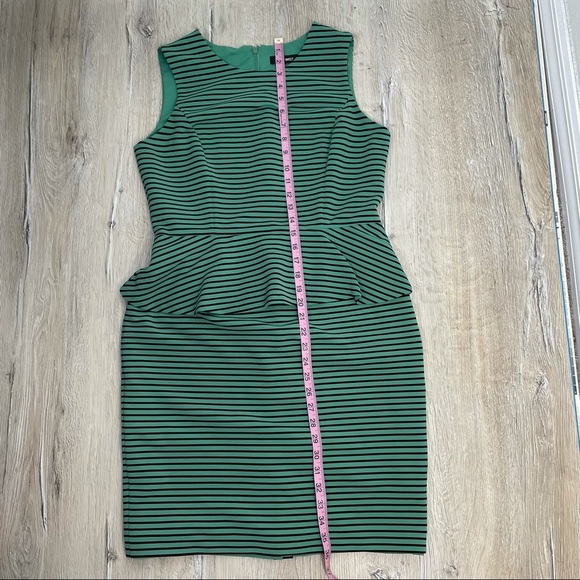 Nine West Green Striped Ruffle Dress - Picture 11 of 12